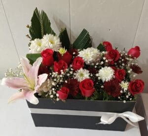 Imported Floral Grace – Fancy Rectangular Gift Basket for Every Occasion